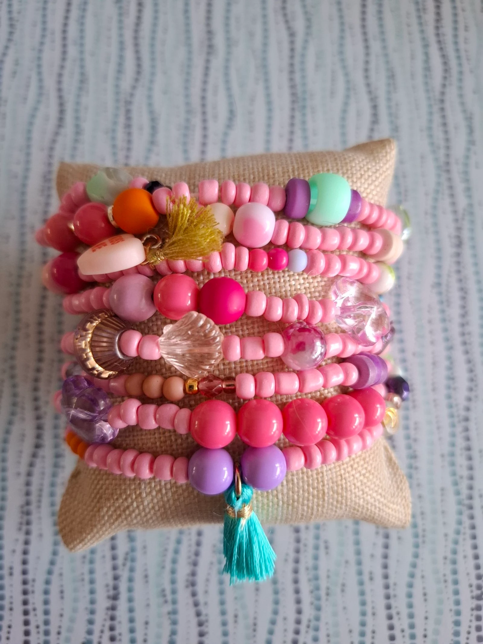 Wikkelarmband roze